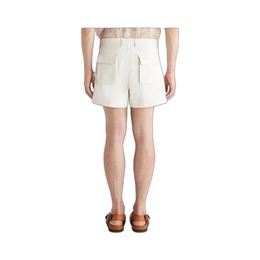 High Waisted Button-Up Chino Shorts