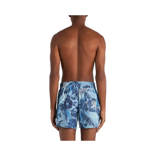 Floral Print Drawstring Swim Shorts