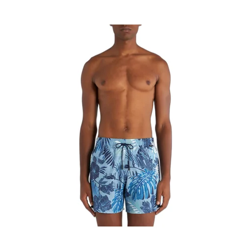Floral Print Drawstring Swim Shorts