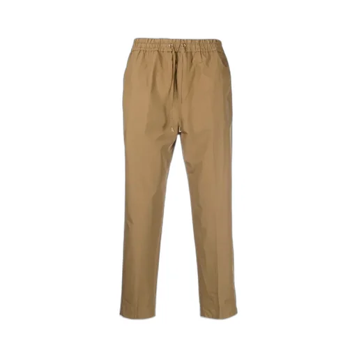 Straight-Leg Cropped Trousers