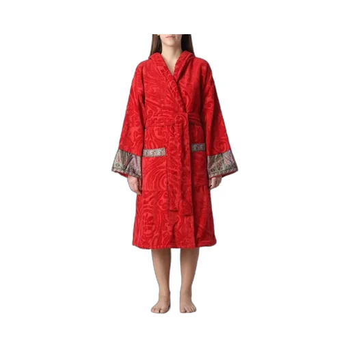 Paisley-Motif Belted Robe