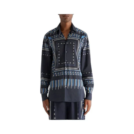 Graphic-Printed Buttoned Shirt