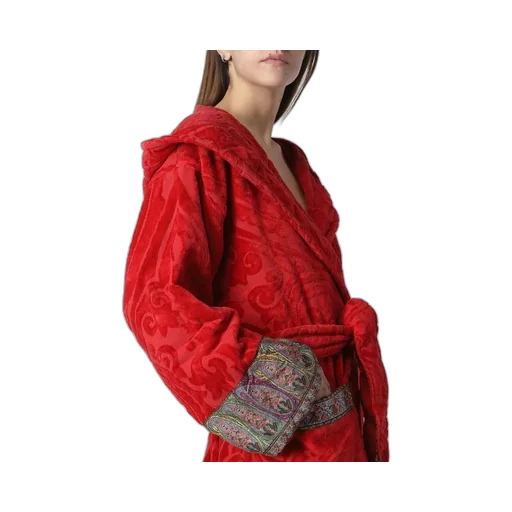 Paisley-Motif Belted Robe