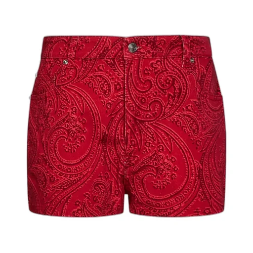 Paisley Print Shorts