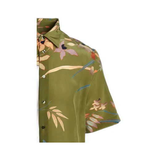 Floral-Pattern Buttoned Shirt