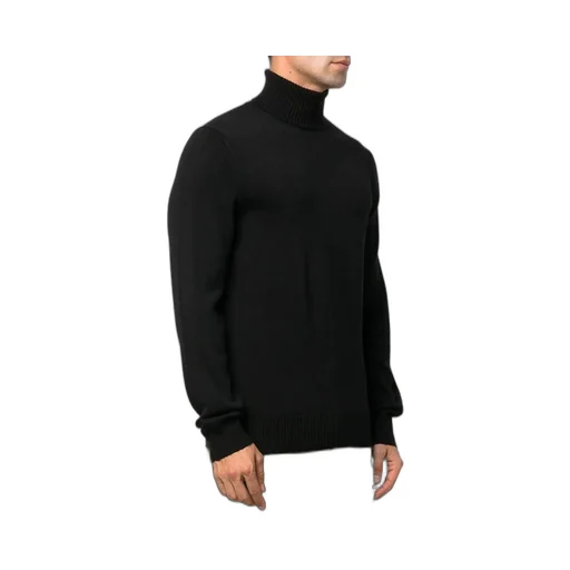 Roll-Neck Straight Hem Knitted Jumper