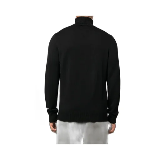 Roll-Neck Straight Hem Knitted Jumper