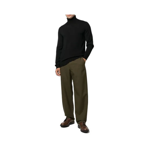 Roll-Neck Straight Hem Knitted Jumper