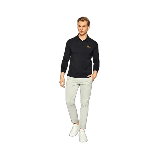 Logo Long-Sleeved Polo Shirt
