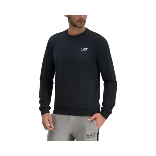 Navy Blue Logo Round Neck Sweater
