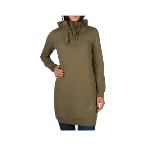 Hooded Long-Sleeved Slim Dress