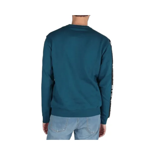 Round-Neck Cotton Long-Sleeved Sweater