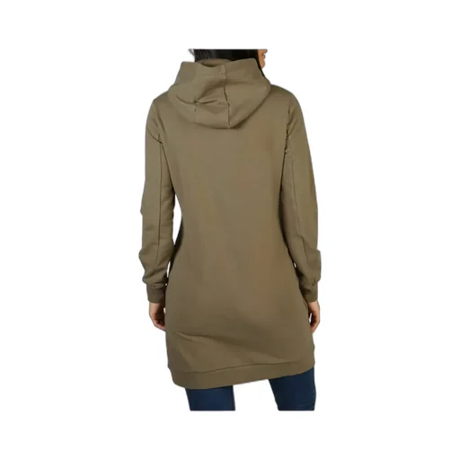 Hooded Long-Sleeved Slim Dress