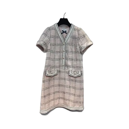 Plaid V-Neck Dress