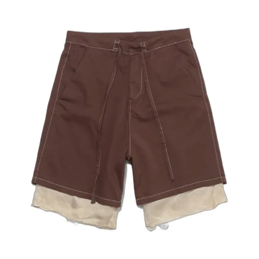 Drill Satin Exploded Piece Dyed Shorts