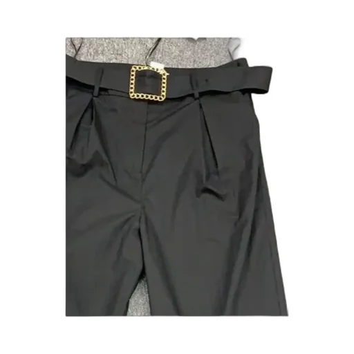 Buckle Belt Casual Pants
