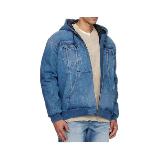 Hooded Denim Jacket