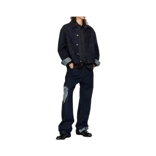 Knife Pleat Denim Jacket