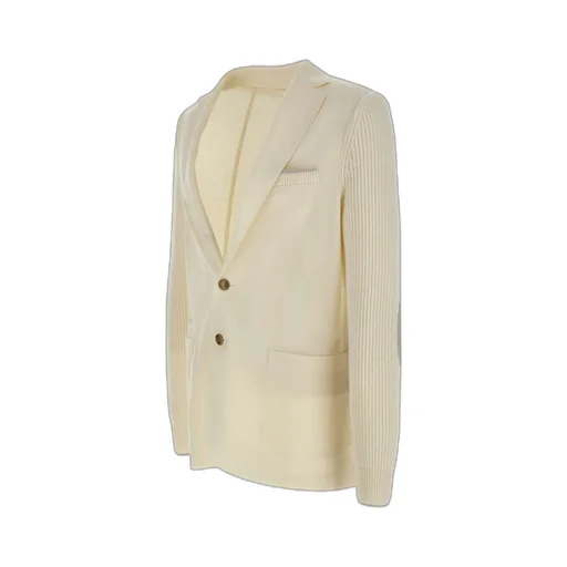 Ribbed Knit Blazer Jacket