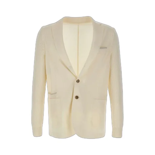 Ribbed Knit Blazer Jacket