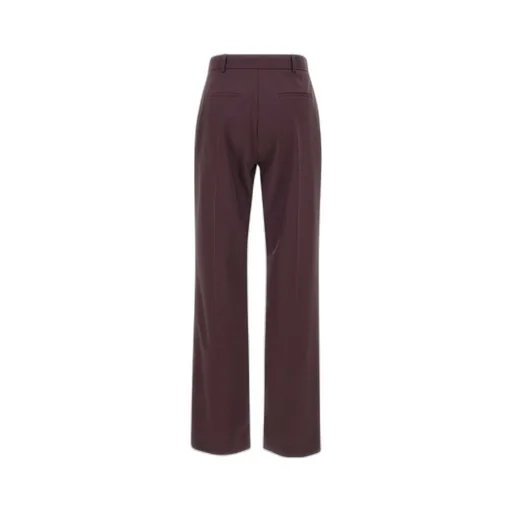 Straight-Leg Wool Pants