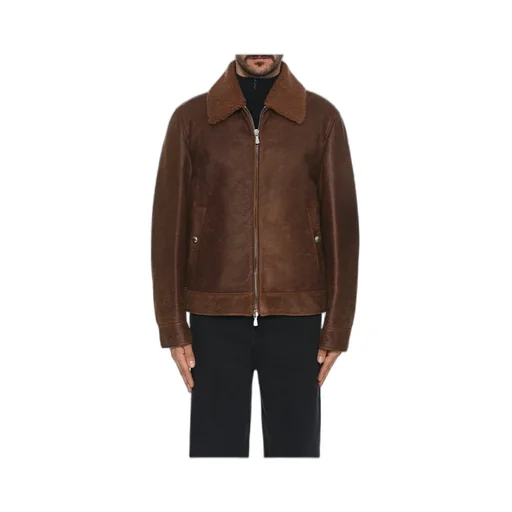 Lapel Zipper Leather Jacket