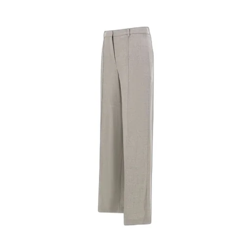Wide-Leg Wool Pants