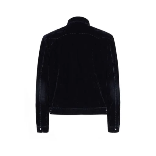 Flocked Cord Jean Jacket