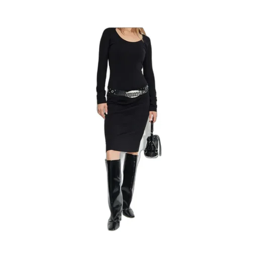 Long-Sleeve Midi Dress