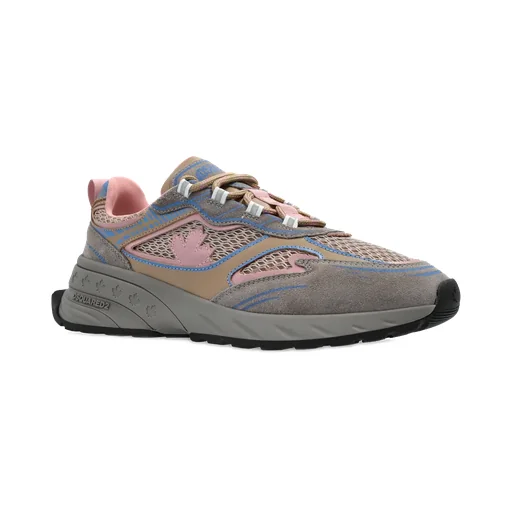 Sprinter Suede-Leather Mesh Sneakers