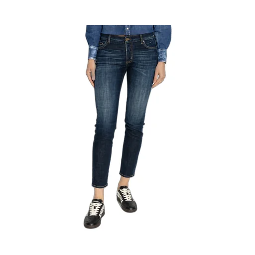 Logo Plaque Cropped Jeans