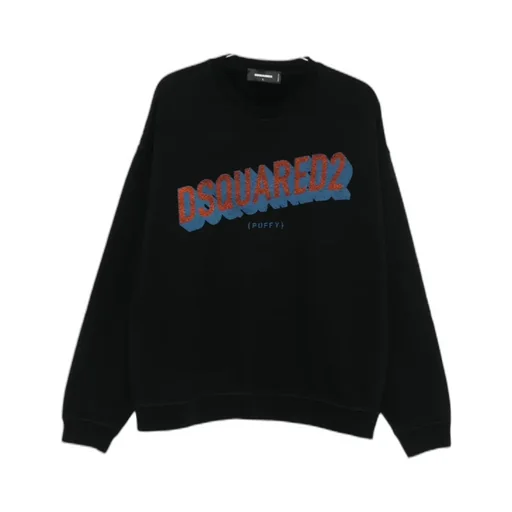 Relax Fit Tactile Logo Crewneck Sweatshirt