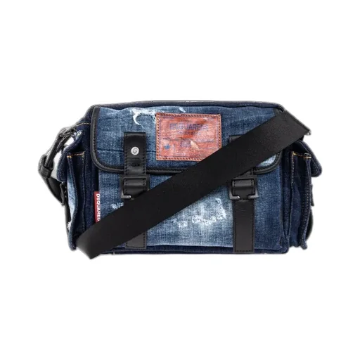 Five Pocket Distressed Crossbody Bag
