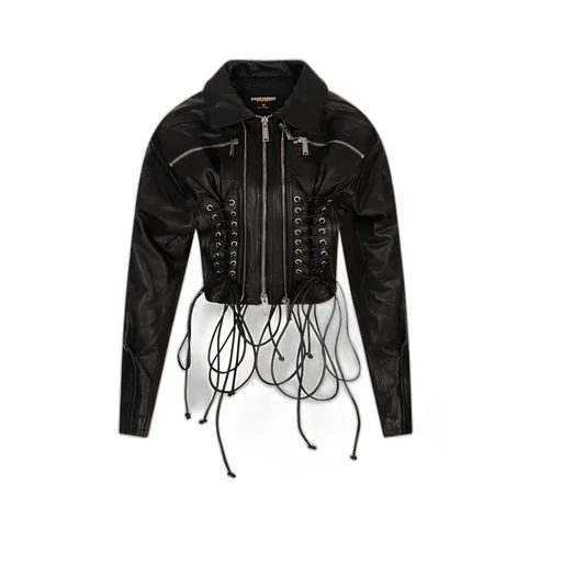 X Ducati Laced Leather Jacket
