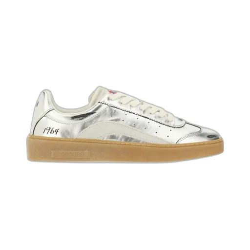 Round-Toe Lace-Up Sneakers
