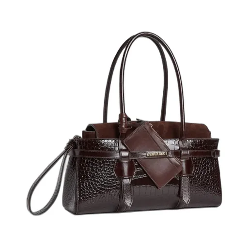 Logo Stamp Twin Shoulder Bag