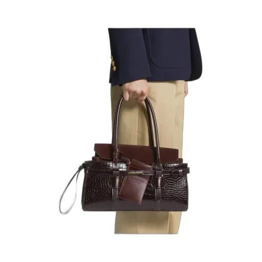 Logo Stamp Twin Shoulder Bag
