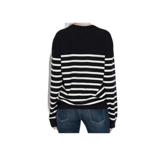 Striped-Pattern Wool Sweater