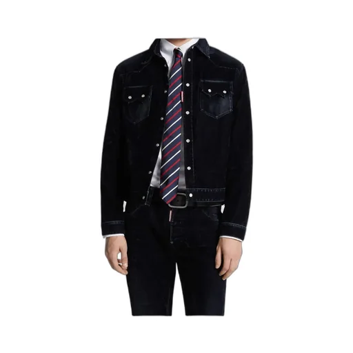 Flocked Cord Jean Jacket