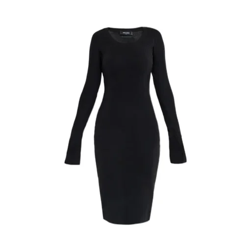 Long-Sleeve Midi Dress