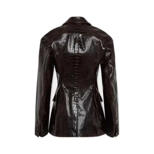 Crocodile-Embossed Blazer