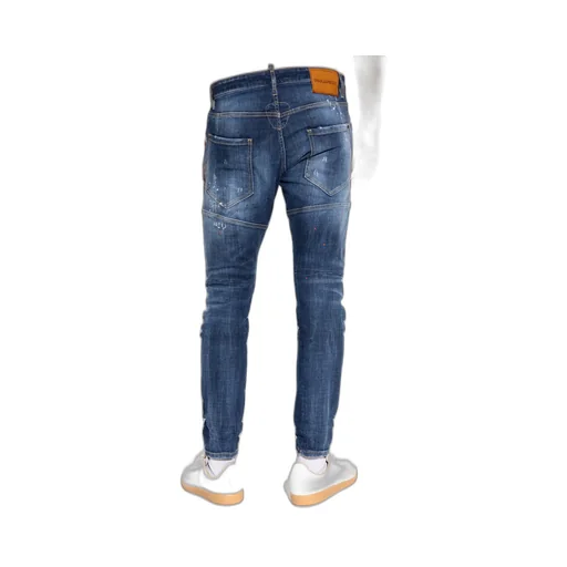 Distressed Biker Jeans