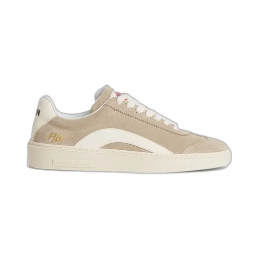 Round-Toe Lace-Up Sneakers