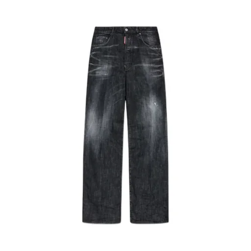 Distressed Loose-Fit Jeans