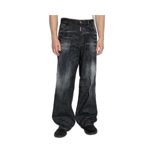 Distressed Loose-Fit Jeans