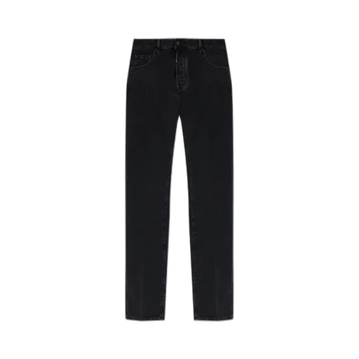 Logo Patch Straight-Leg Jeans