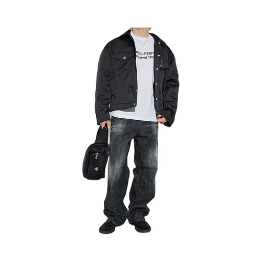 Distressed Loose-Fit Jeans