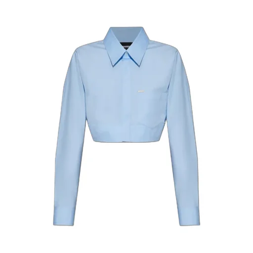 Pocket Detailed Cropped Shirt