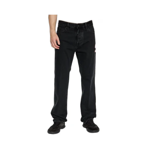 Logo Patch Straight-Leg Jeans