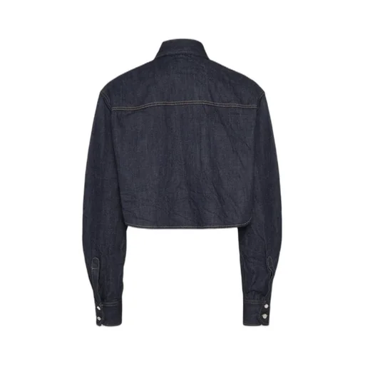 Icon Logo Embroidered Denim Shirt